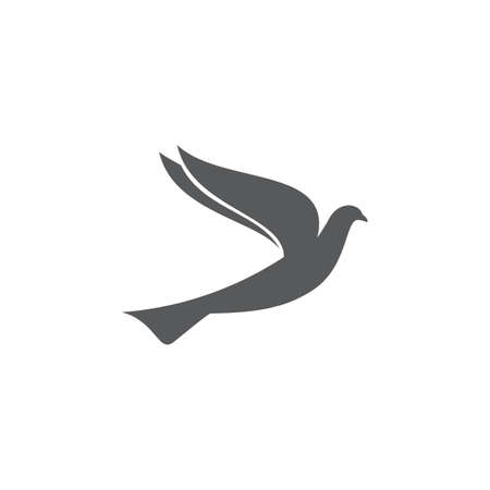 Bird logo design concept. Bird icon silhouetteのイラスト素材