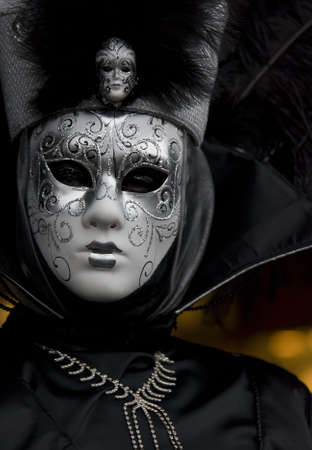 black venetian maskの写真素材