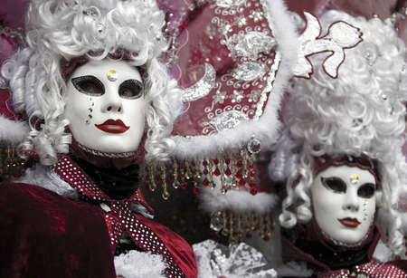 red venetian carnivalの写真素材