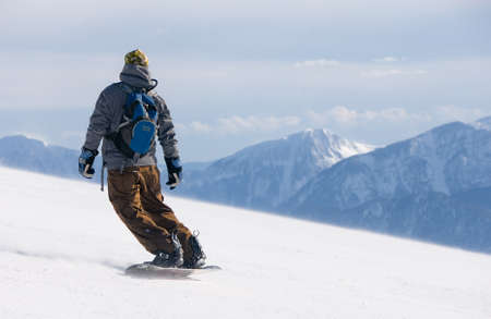 snowboardingの写真素材