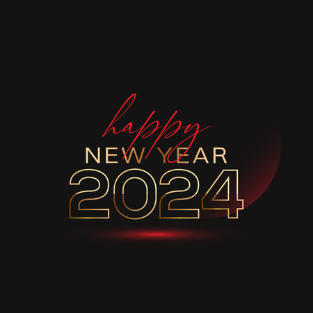 Happy New Year 2014 text design. Vector illustration for your design.のイラスト素材