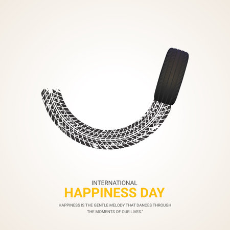 international happiness day creative design background for greeting momentのイラスト素材