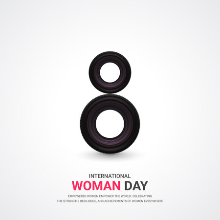 8th of March. International Women's Day. Vector illustration.のイラスト素材