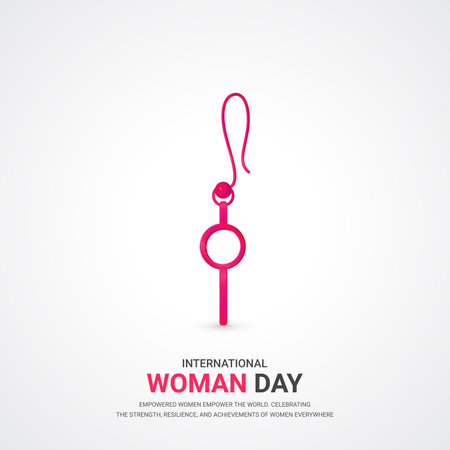 Vector illustration of a background or poster for World Women's Day.のイラスト素材