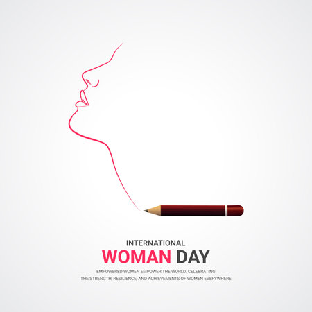 World Women's Day. Vector illustration. Design for banner, poster or print.のイラスト素材