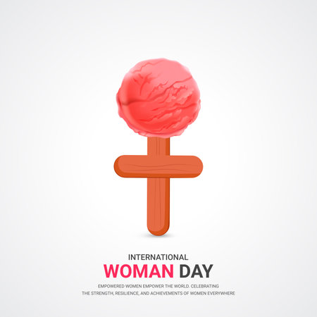 International Women's Day. Vector illustration of a background for World Women's Day.のイラスト素材