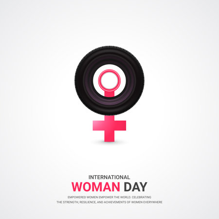 World Women's Day Vector Design Template. Vector Illustration EPS10のイラスト素材
