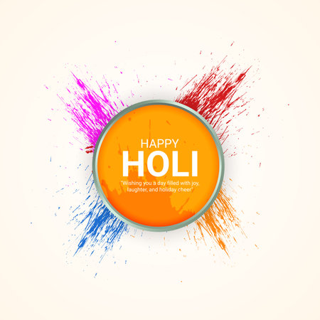 Happy Holi festival of colors background with text space.のイラスト素材