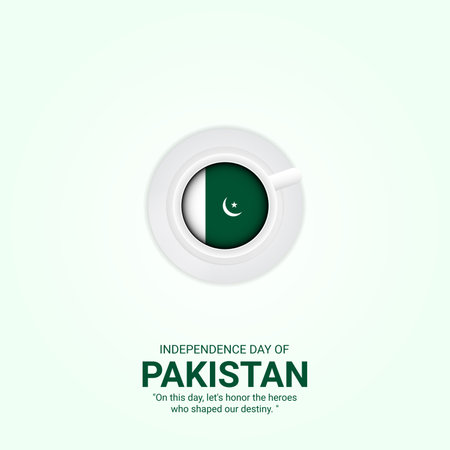 August 14, Pakistan independence day creative design for social media ads vectorのイラスト素材