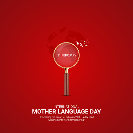 vector illustration of a Background for Mother's Day with magnifying glass.のイラスト素材