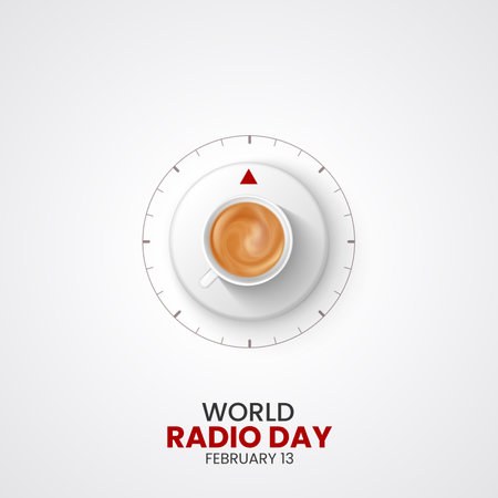 World Milk Day background with cup of coffee. Vector Illustration.のイラスト素材