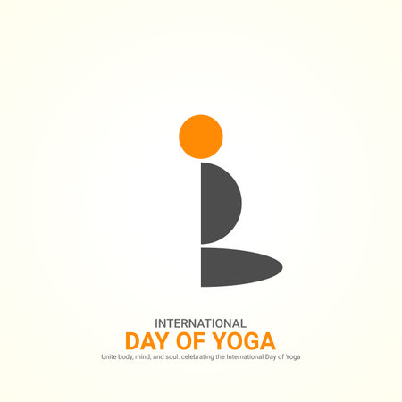 international yoga day, international yoga day creative ads design Jun 2, vector, art, illustration, 3d,のイラスト素材