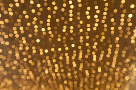 Happy golden lights christmas background