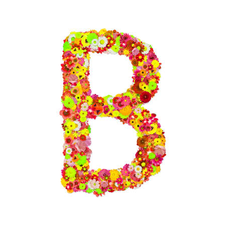 High Quality Raster Flower Alphabet, Letter - の写真素材