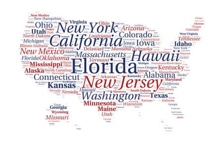 United States of America word cloudのイラスト素材