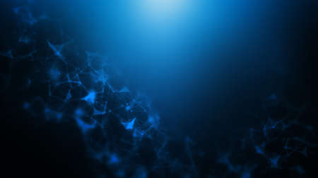 3D Illustration of an Abstract Plexus Concept Backgroundの写真素材