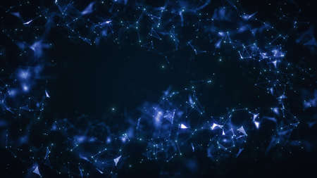 3D Illustration of an Abstract Plexus Concept Background