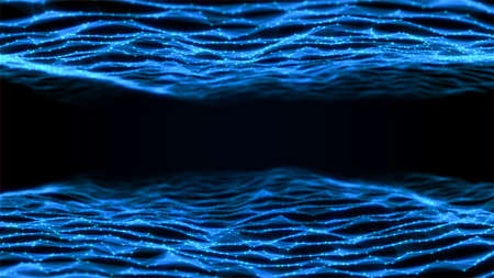 3D Illustration of an Abstract Plexus Concept Backgroundの写真素材