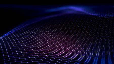 Abstract Hexagonal Technology Style Background の写真素材