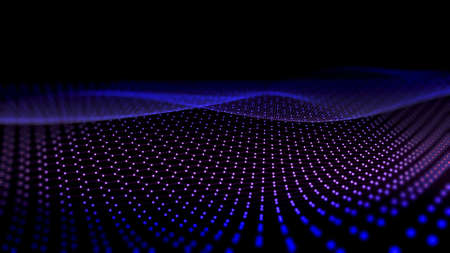 Abstract Hexagonal Technology Style Backgroundの写真素材