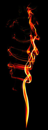 Smoke isolated on Black Background Textureの写真素材