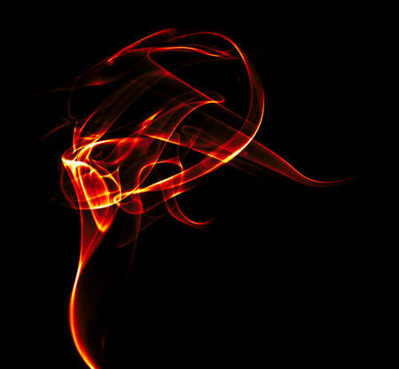 Smoke isolated on Black Background Textureの写真素材