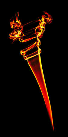Smoke isolated on Black Background Textureの写真素材