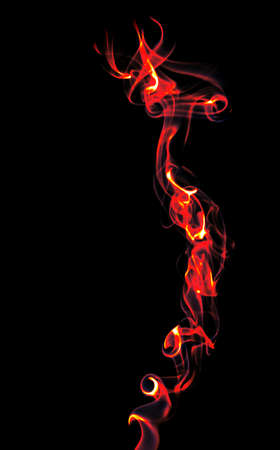 Smoke isolated on Black Background Textureの写真素材