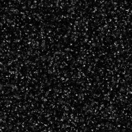 Seamless Snowflake Texture on Black Backgroundの写真素材