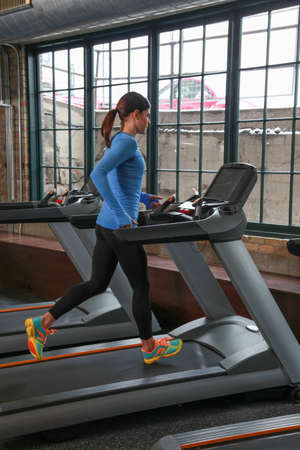 A woman and strenuous exercise.の写真素材