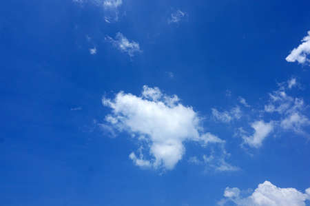 Beautiful blue sky with cloudの写真素材