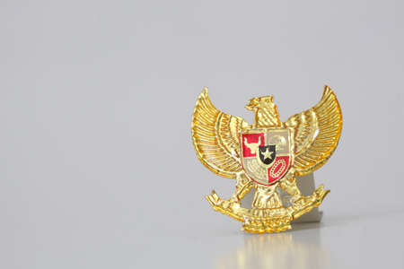 Garuda Pancasila. Indonesia independence day 17th August. Isolated on whiteの写真素材
