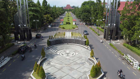 Yogyakarta, Indonesia - Nov 4, 2021 : Gadjah Mada University is one of the best universities in...