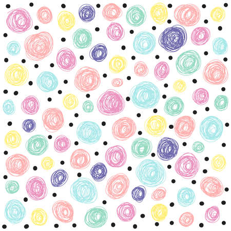 Colorful abstract spiral, swirl, twirl design element. Curlicue, rotating shape. Volute, vortex, helix elementのイラスト素材