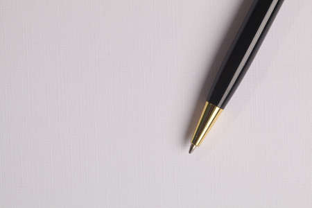 Pen for business documents placed on a white background.の写真素材