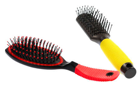 Combs for hair. Isolated on white background.の写真素材