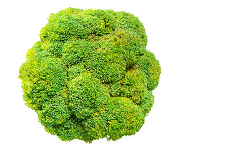 Ripe Broccoli cabbage. Isolated on white background.の写真素材