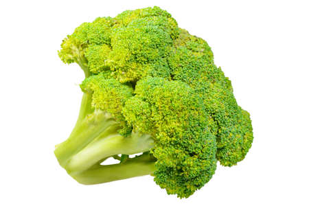 Ripe Broccoli cabbage. Isolated on white background.の写真素材