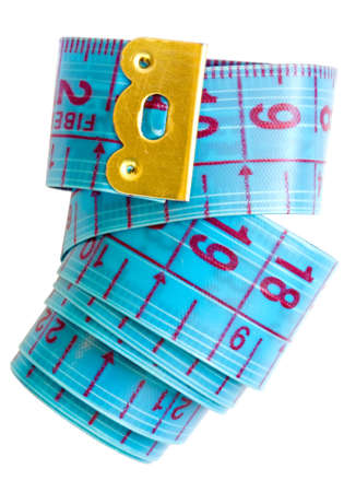 The convolute centimetric tape close up