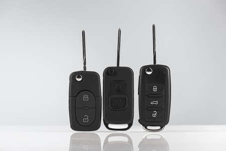 Remote car keys isolated on white background