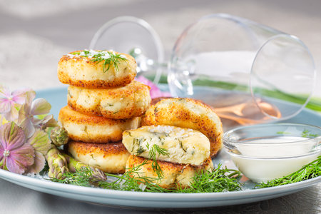 Russian, Ukrainian, Slavic traditional food. Soft pastel colors, selective focusの写真素材