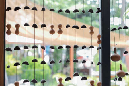 Beautiful inspirational African pattern in restaurantの写真素材