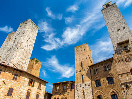 San Gimignano in a nice weather day.のeditorial素材