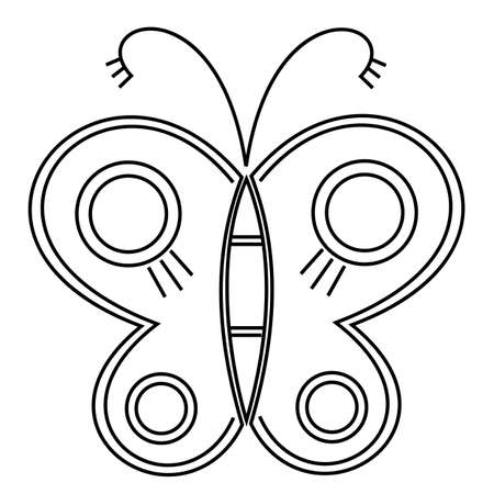 Amazing fly butterfly. Vector. Creative bohemia concept for wedding invitations, cards, tickets, congratulations, branding, logo, label Black and whiteのイラスト素材