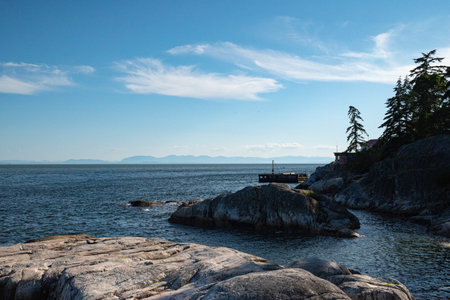 Coastline of Vancouver Island, British Columbia, Canada in summer