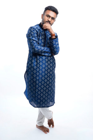 young indian man on traditional wear