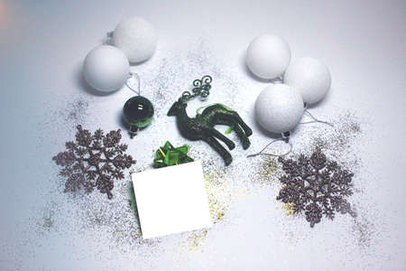 New Year Decorative Concept Mock-upの写真素材