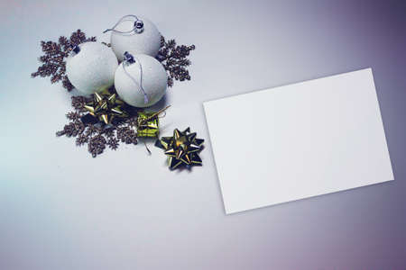 New Year Decorative Concept Mock-upの写真素材