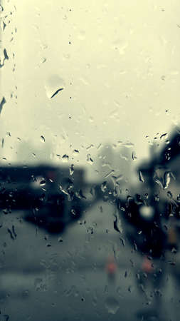 Rain drop on the windowの素材