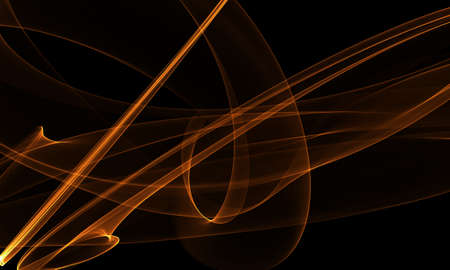 Colored Light Energy Streak Design Element on Black Backgroundの写真素材